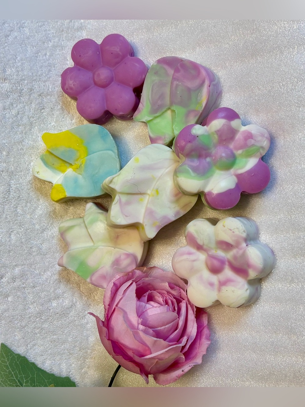 Hand crafted set of two artisan vegan guest-sized soaps.  Choose your designs.